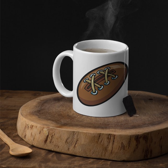 Rugby Ball Fun Sports Graphic Coffee Mug (Creator Uploaded)