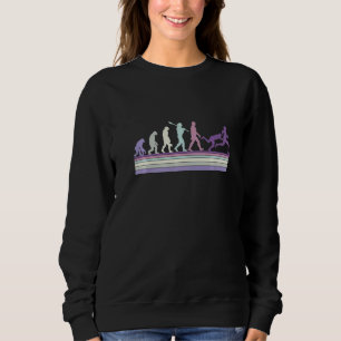 Rugby Ball Sport Player Retro Evolution Rugby Team Sweatshirt