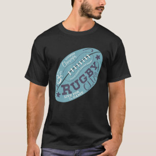 Rugby Ball Sports Coaching Fitness Workout Ireland T-Shirt
