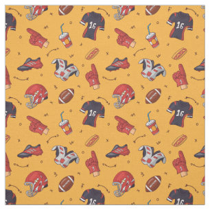 rugby balls , football balls pattern fabric
