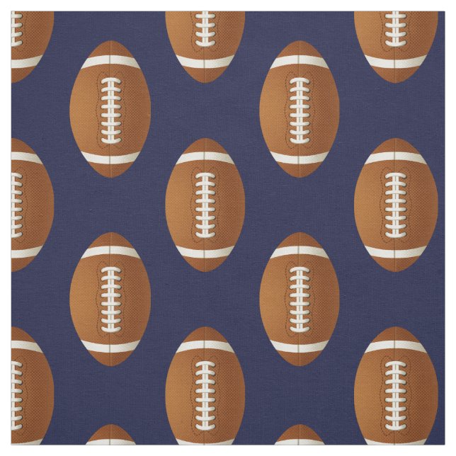 rugby balls , football balls pattern fabric (Swatch)
