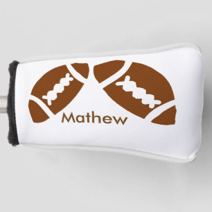 Rugby baseball sports add name boys kids men gifts golf head cover