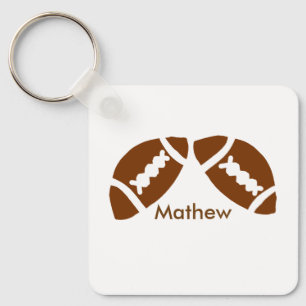 Rugby baseball sports add name boys kids men gifts key ring