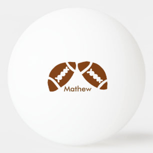 Rugby baseball sports add name boys kids men gifts ping pong ball