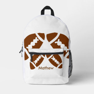 Rugby baseball sports add name boys kids men gifts printed backpack