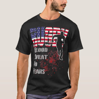 Rugby Blood Sweat No Fears Scrum And Ruck USA Unit T-Shirt