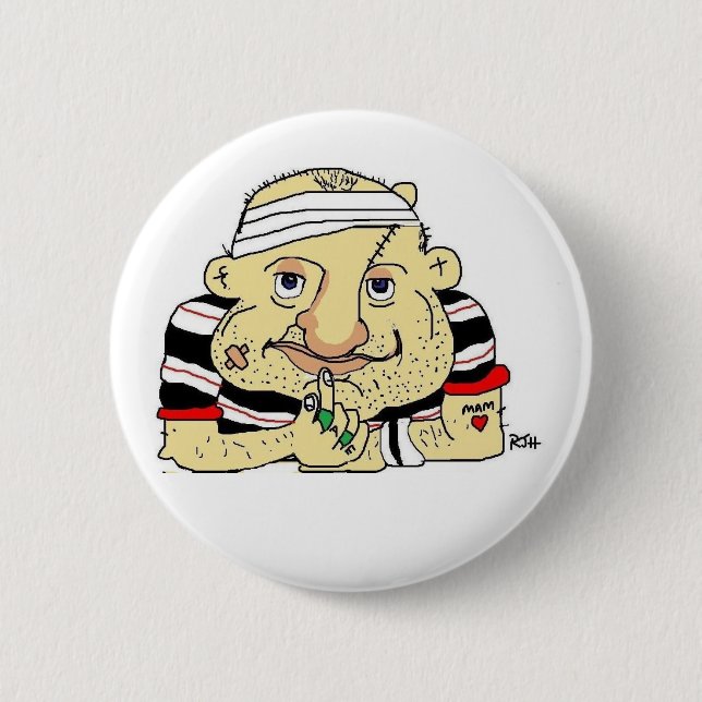 RUGBY BUTTON OR BADGE (Front)
