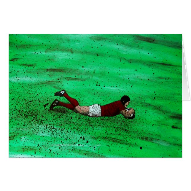 Rugby card (Front Horizontal)