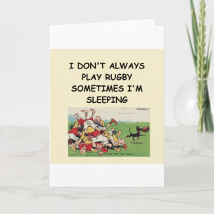 rugby card