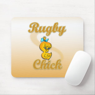 Rugby Chick Mouse Pad