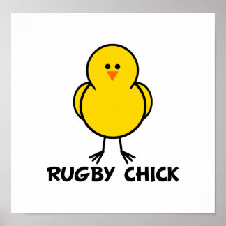 Rugby Chick Poster