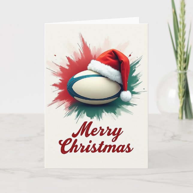 Rugby Christmas Card (Front)