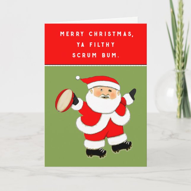 rugby Christmas cards (Front)