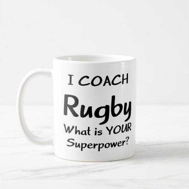 rugby coach coffee mug (Left)