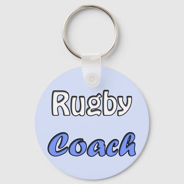 Rugby Coach Key Ring (Front)