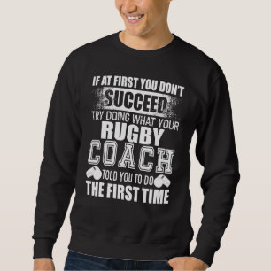 Rugby Coach Thank You For Coaches Sweatshirt
