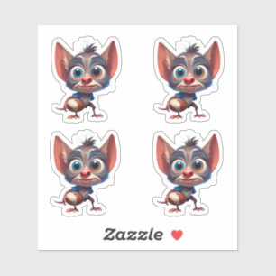 Rugby Creature Custom-Cut Vinyl Stickers