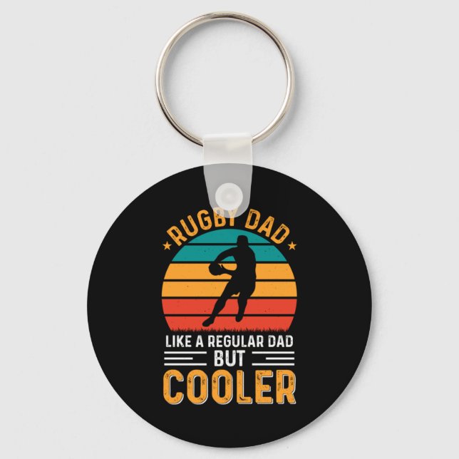 Rugby Dad Key Ring (Front)