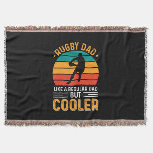 Rugby Dad Throw Blanket