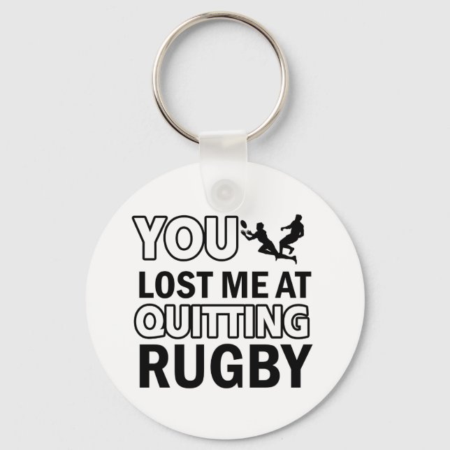 Rugby designs key ring (Front)