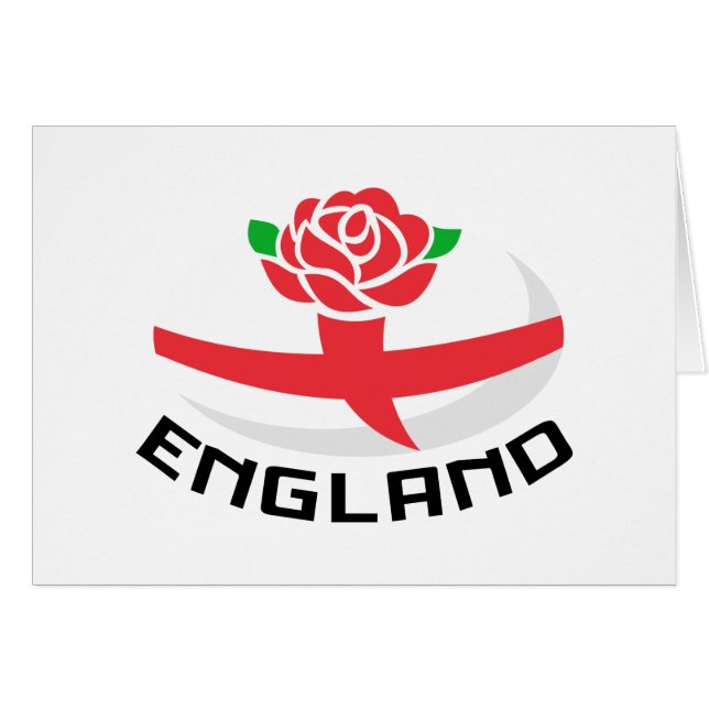 Rugby England English Rose Ball Flag (Front Horizontal)