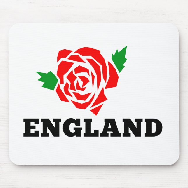 Rugby England English Rose Mouse Pad (Front)