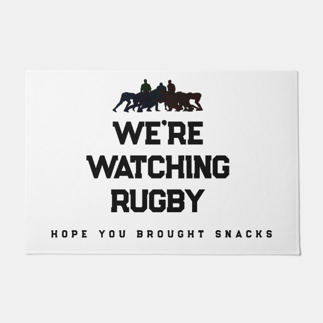 Rugby Fan Doormat (Front)