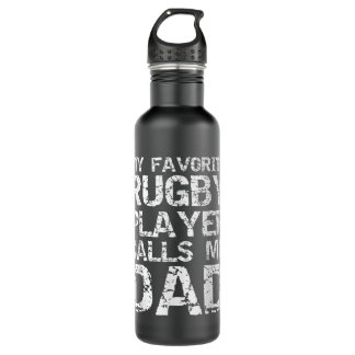 Rugby Father Gift Cool My Favourite Rugby Player C 710 Ml Water Bottle