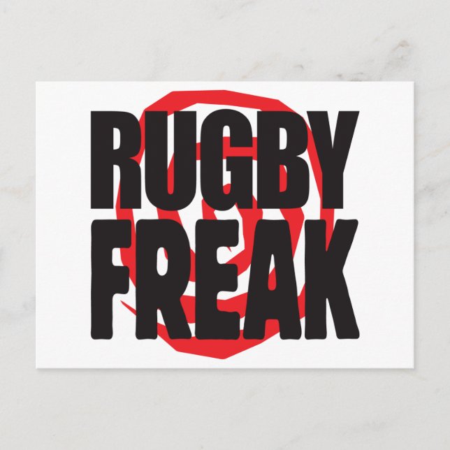 Rugby Freak Postcard (Front)