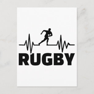 Rugby frequency postcard