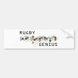 Rugby Genius Bumper Sticker