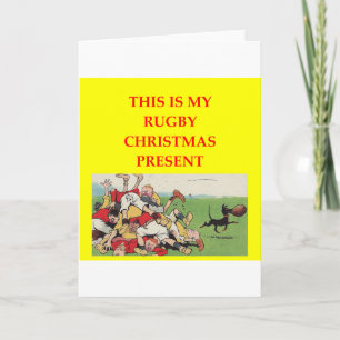 RUGBY HOLIDAY CARD