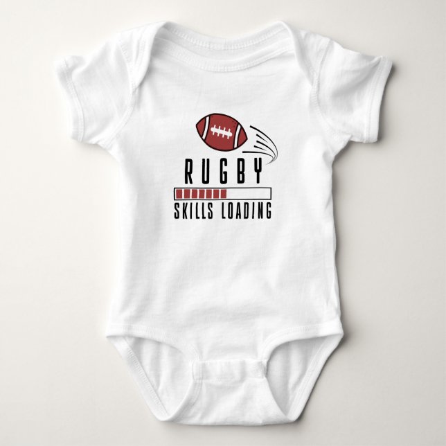 Rugby Infant Rugby Skills Loading Cute Rugby Baby Bodysuit (Front)