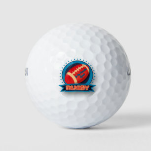 Rugby is My Favourite Sport, American Football Log Golf Balls