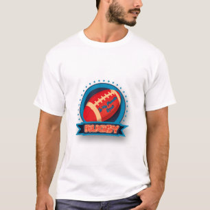 Rugby is My Favourite Sport, American Football Log T-Shirt