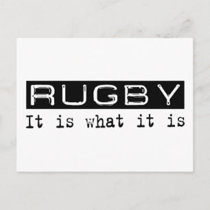 Rugby It Is Postcard