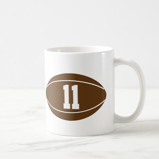 Rugby Jersey Number 11 Gift Idea Coffee Mug (Right)
