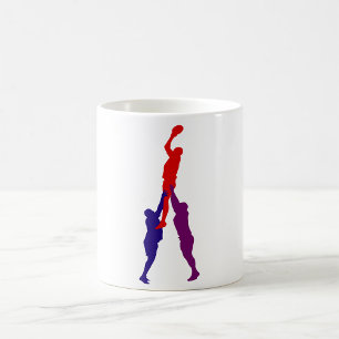Rugby Lineout Players Sport Mug