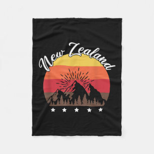 Rugby Lover Kiwi Gift New Zealand Fleece Blanket