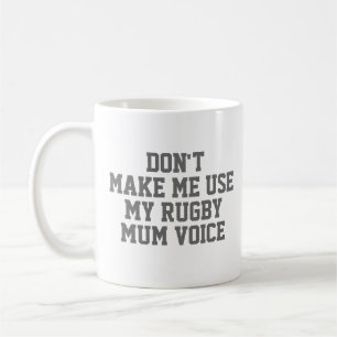 Rugby mom Gift Mug   Funny Quote Slogan Coach