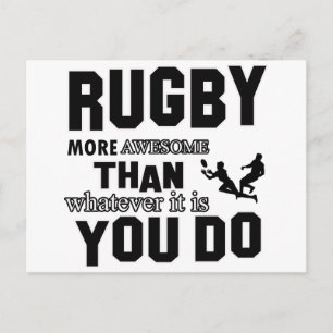 rugby  more awesome postcard