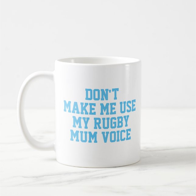 Rugby mum Gift Mug | Funny Quote Slogan Coach (Left)