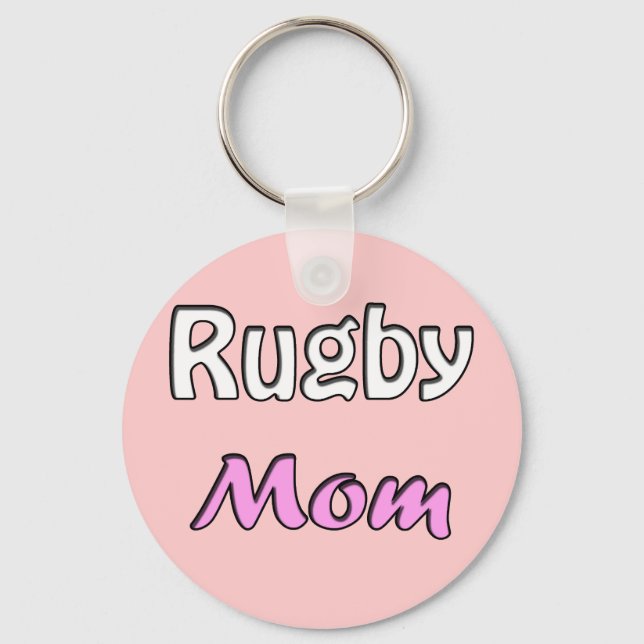 Rugby Mum Key Ring (Front)