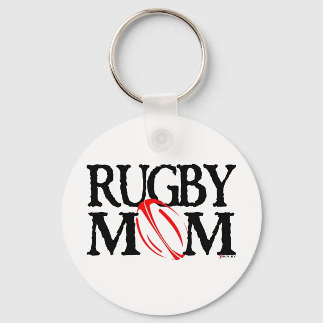 rugby mum key ring (Front)