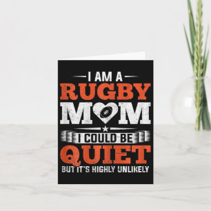 Rugby Mum Moms Club Moms Mothers Day Card