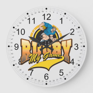 Rugby My Game Large Clock