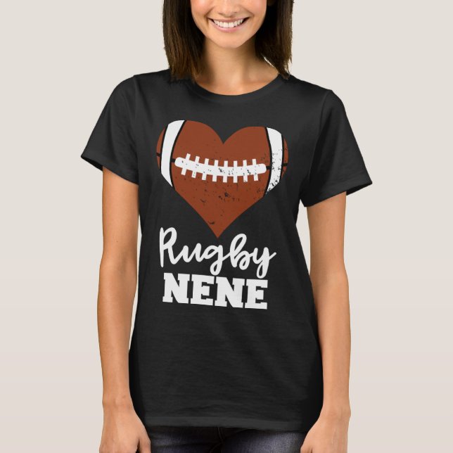 Rugby Nene Heart  Rugby Player Nene T-Shirt (Front)