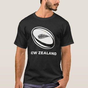 Rugby New Zealand NZ Rugby Ball T-Shirt