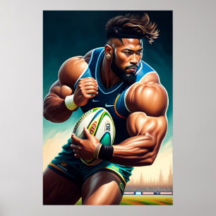 Rugby Player Art Print