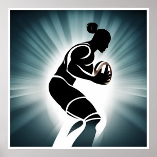 Rugby Player Art Print